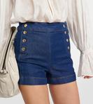 Джинсовые шорты Sailor с высокой посадкой FRAME, синий - фото 4