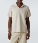 Рубашка-поло из хлопкового пике Frame, Light Khaki - фото 3