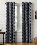Штора Barnett Trellis Blackout с люверсами Sun Zero, синий - фото