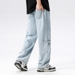 Джинсы унисекс Dnnnnx, синий - фото 13