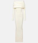 Шерстяное платье с драпировкой Entire Studios, Pharchment - фото