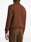 Свитер с воротником-стойкой Fay, коричневый - фото 4