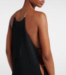 Платье из джерси с вырезом Tom Ford, черный - фото 5