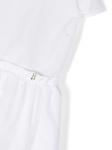 Платье из тафты с логотипом Herno Kids, белый - фото 3