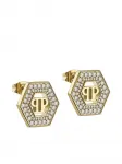 Серьги Legacy, украшенные кристаллами Philipp Plein, золотистый - фото 2