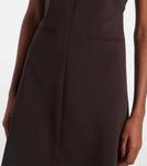 Тканевое мини-платье Courrèges, Chocolate - фото 5