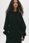 Толстовка PULL&BEAR OVERSIZED SEAM-DETAIL, Black - фото