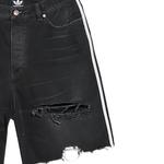 Шорты джинсовые Balenciaga x Adidas Unisex, черный - фото 7