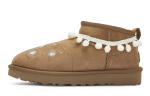 Ботинки зимние UGG Classic Ultra Mini женские, каштановый - фото
