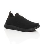 Кроссовки Flat  Heel Slip On Sock  Trainers AJVANI, черный - фото
