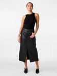 Кожаная юбка YAS YASMINA, Black - фото 5