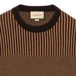 Свитер мужской Gucci Interlocking G-logo, коричневый - фото 5