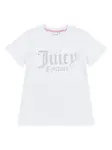 Футболка со стразами Juicy Couture Kids, белый - фото