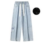 Джинсы унисекс Dnnnnx, синий - фото 24