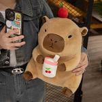 Плюшевая кукла Fun Styling, Fruit Milk Tea Capybara Enlightenment - фото 3
