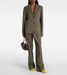 Шерстяной блейзер Loewe, Khaki Green - фото 2