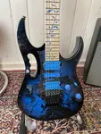 Ibanez JEM77P-BFP 2025 - Синий цветочный узор - фото 2