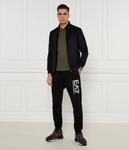 Олимпийка мужская Ea7 Regular Fit на молнии, черный - фото 2