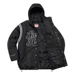 Куртка x mitchell & ness quilted sports jacket 'black white' Supreme, черный - фото 3