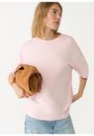 Футболка Stradivarius Basic T-shirt, Light Pink - фото