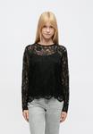 Топ Pieces PCOLLINE O NECK, Black - фото