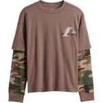 Детская футболка GAP, коричневый - фото