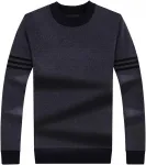 Мужской пуловер O Neck толстый зимний - фото 3