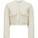 Moncler Кремовый жакет Dauphin, Ivory White - фото