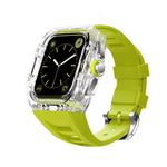 IBOANN Часы Strap Apple Compatibility Silicone Material, Pin buckle [transparent + orange strap] - фото 2