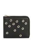 Jil Sander кошелек с люверсами, черный - фото