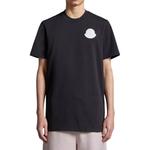 Футболка унисекс черная Moncler, черный - фото 2