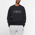 Толстовка Men's Nike Alphabet Logo Round Neck Pullover Loose, черный - фото 2