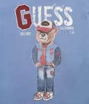 Лонгслив regular fit Guess, синий - фото 3