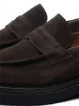 Замшевые лоферы с ремешком Poche Paris, коричневый - фото 3