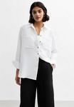 Блузка на пуговицах TEXTURE New Look, белый - фото