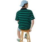 Футболка поло унисекс GAP, синяя белая - фото 8