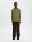 Свитер обычного кроя SELECTED SLHBERG, оливковый - фото 6