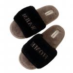 Thin strips Бытовые тапочки тонкие полоски, Черный - фото