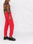 Джоггеры с кулиской и логотипом MSGM, красный - фото 6