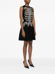 Мини-платье без рукавов Alexander Mcqueen, черный - фото 3