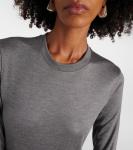 Платье макси из джерси Toteme, Grey Melange - фото 4