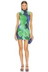 Платье мини L'IDEE Gisele, цвет Capri Print Green - фото