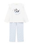 Пижама MANGO KIDS PANDITA, Off white - фото