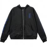 Утепленная худи на молнии Chrome Hearts, черный - фото 3