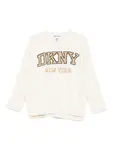 Свитер с логотипом Dkny, белый - фото