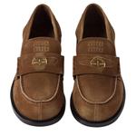 Лоферы женские Miu Miu, коричневый - фото 4