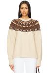 Свитер "Andrea fairisle" от Lovers And Friends, beige & brown multi - фото