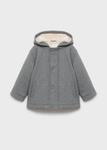 Пальто MANGO KIDS Lucio, Mottled Grey - фото 2