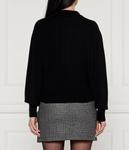 Свитер из эфемерной шерсти Regular fit Pinko, черный - фото 3