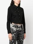 Dsquared2 cropped denim shirt, черный - фото 3
